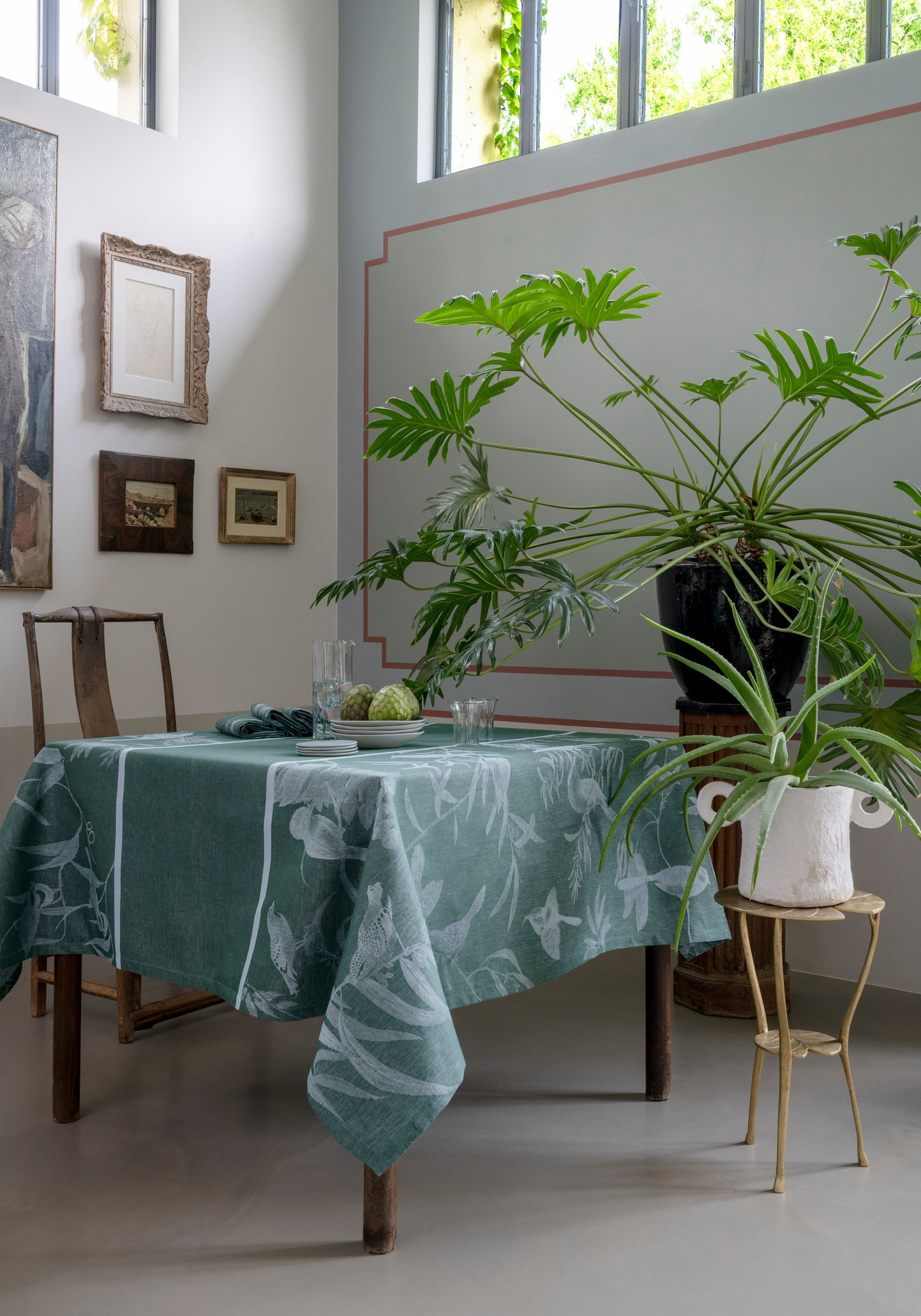 Voliere Green Linen