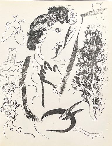 In Front Of The Painting, Marc Chagall