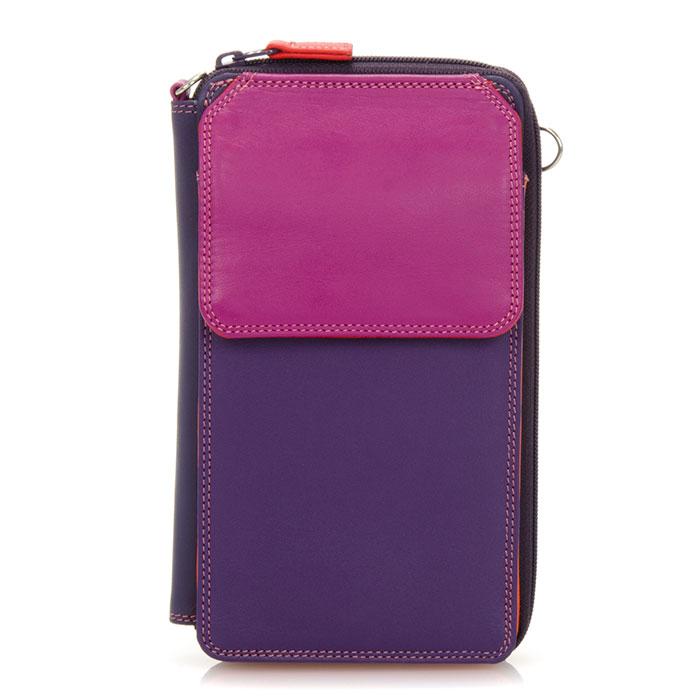 Smart Phone Wallet Purse with Shoulder Strap Sangria