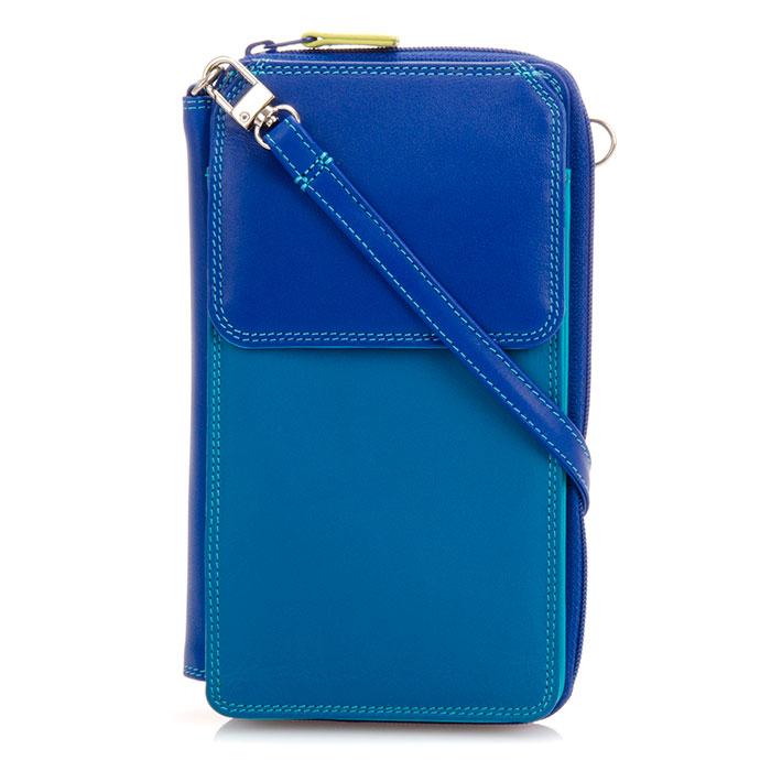 Smart Phone Wallet with Shoulder Strap in Seascape Colorscheme