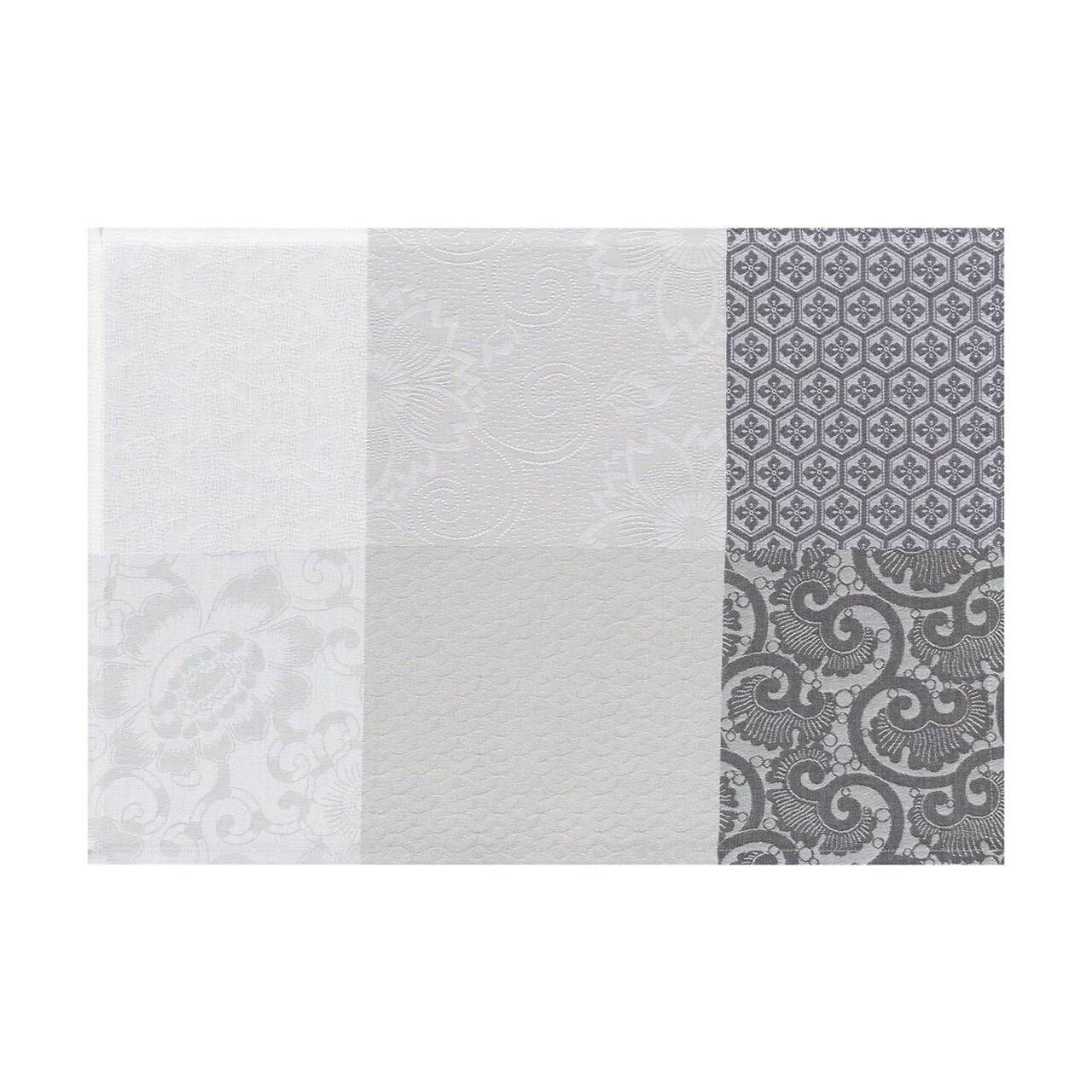 Fleurs de Kyoto Mist Grey Coated Placemats Set of 2 - r. h. ballard shop