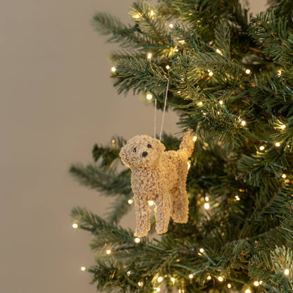 Tan Labradoodle Ornament