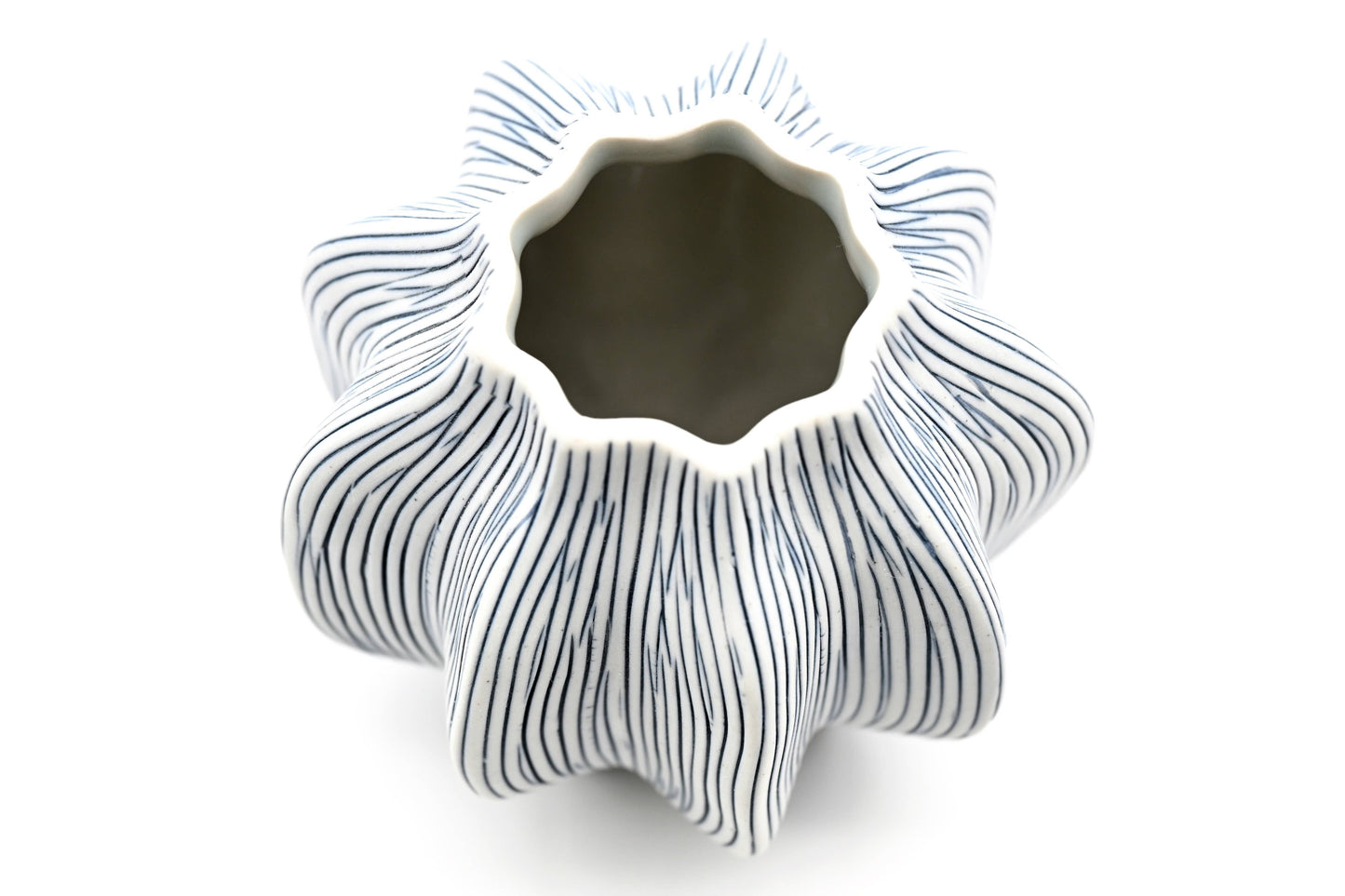 MAFA Blue Stripe Handcrafted Porcelain Vase - r. h. ballard shop & gallery