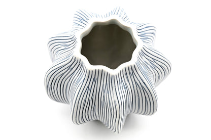 MAFA Blue Stripe Handcrafted Porcelain Vase - r. h. ballard shop & gallery