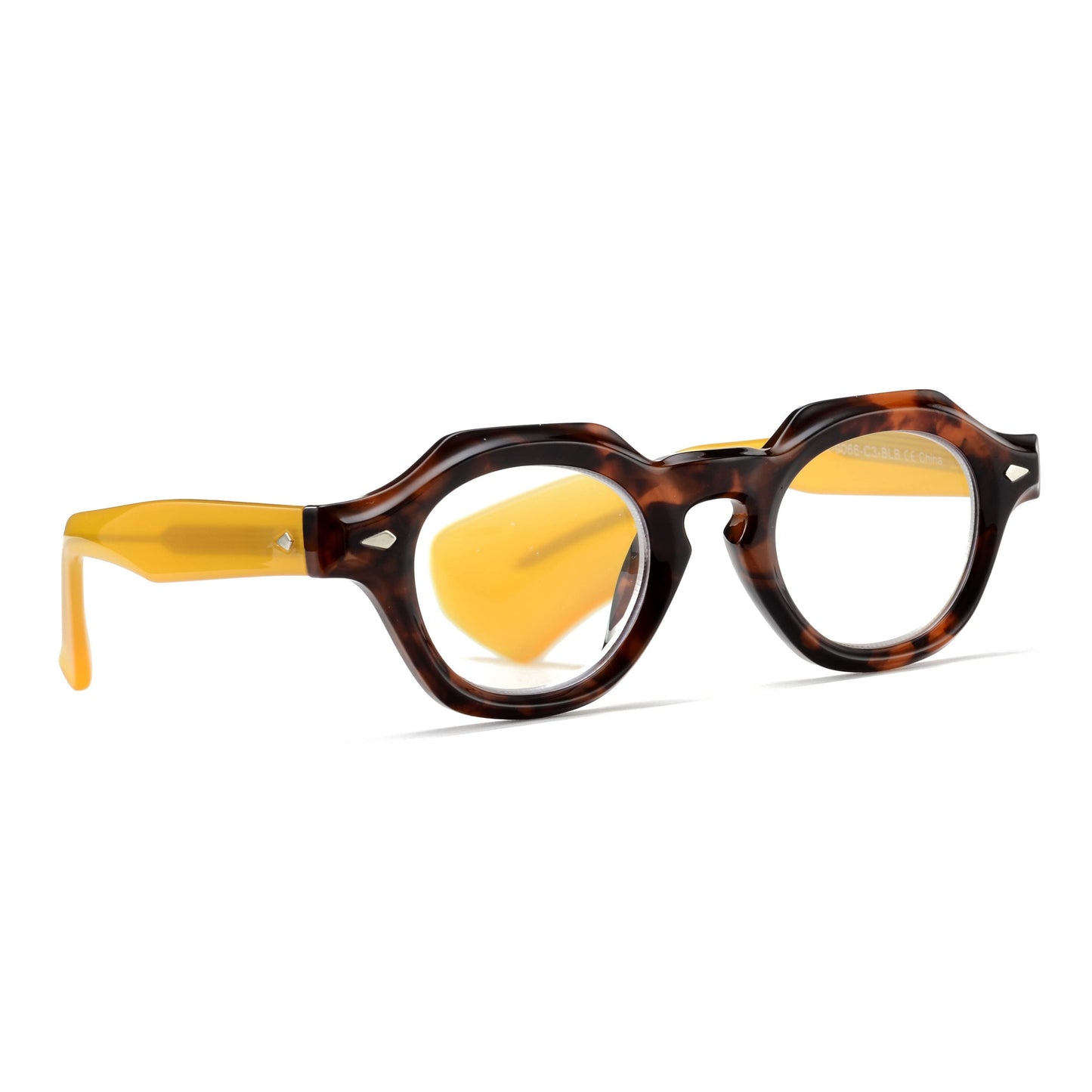TOBY | Tortoise | Yellow Temples | Blue Light: 1.25