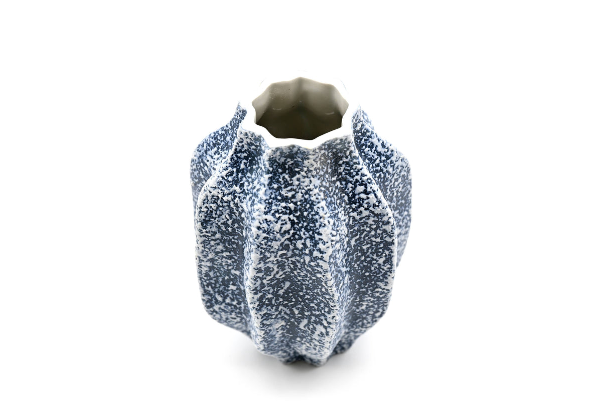 451W15BLUE MAFA MINI L - Handcrafted Porcelain Vase