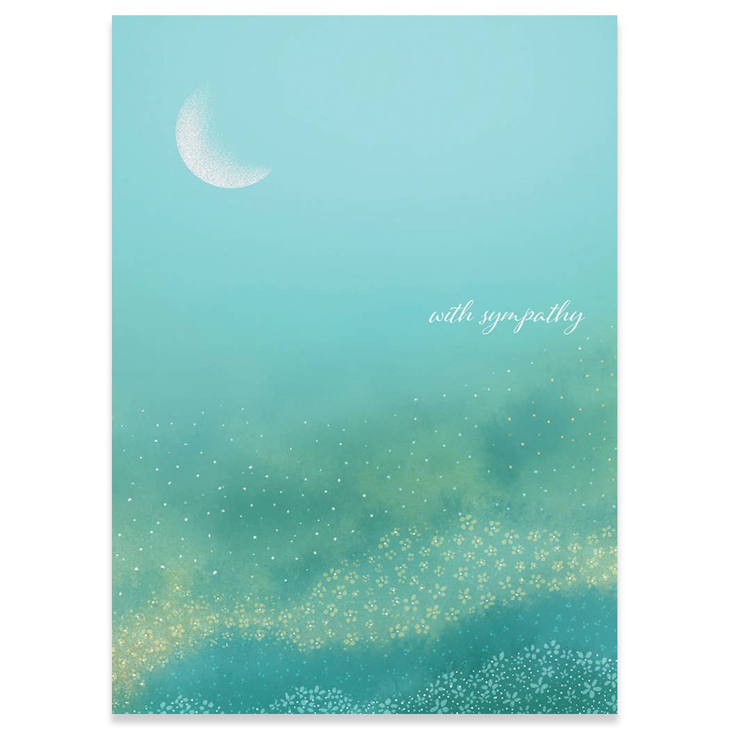 HAZY MEADOW SYMPATHY GREETING CARD 4.5 x 6.25" - r. h. ballard shop & gallery