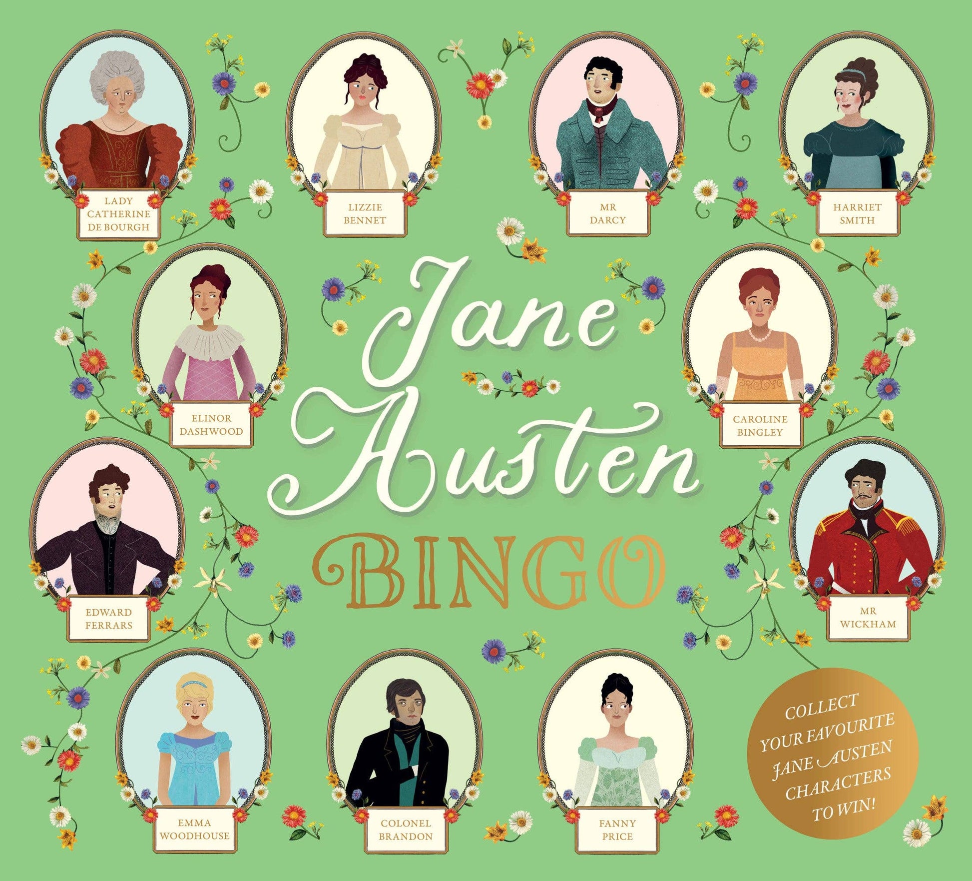 Jane Austen Bingo - r. h. ballard shop & gallery