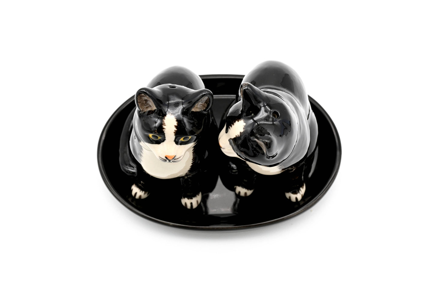 SALT AND PEPPER SHAKER Tuxedo cat