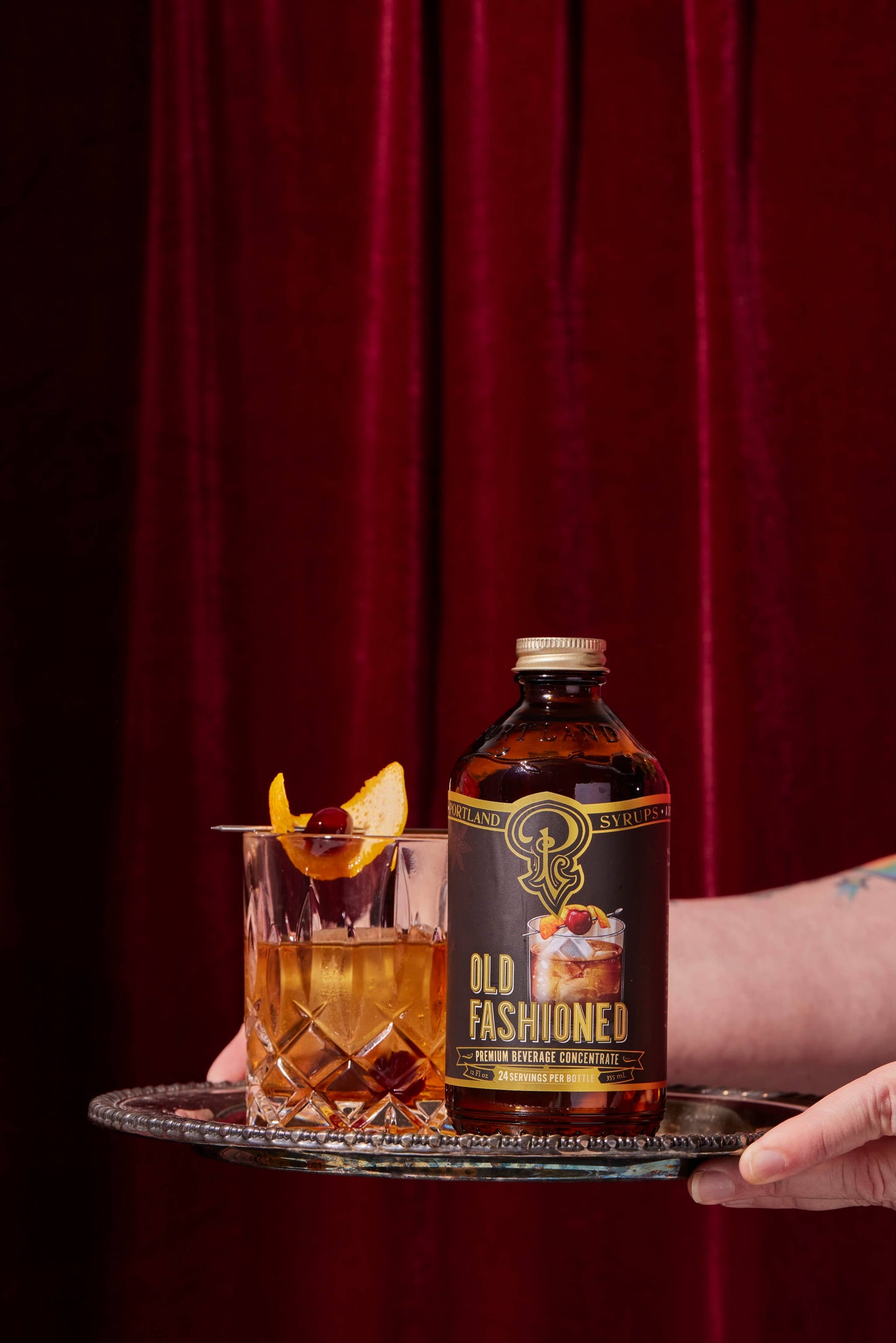 Old Fashioned Syrup 12oz - cocktail / mocktail drinks