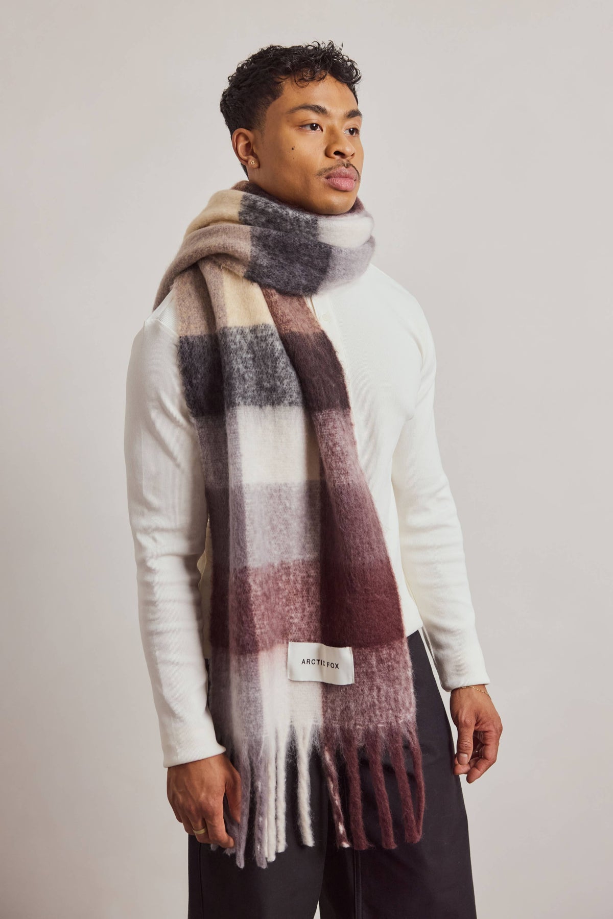 The Reykjavik Scarf - 100% Recycled - Dark Berry
