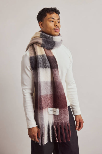 The Reykjavik Scarf - 100% Recycled - Dark Berry