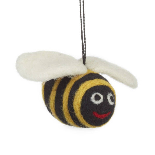 Big Bumblebee Hanging Needle Felt Ornament