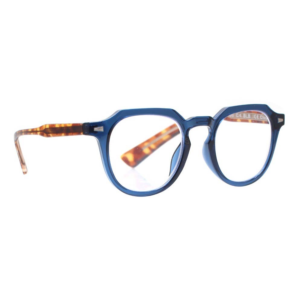 BENN | Matte Navy Blue | Matte Tortoise | Blue Light: 1.50