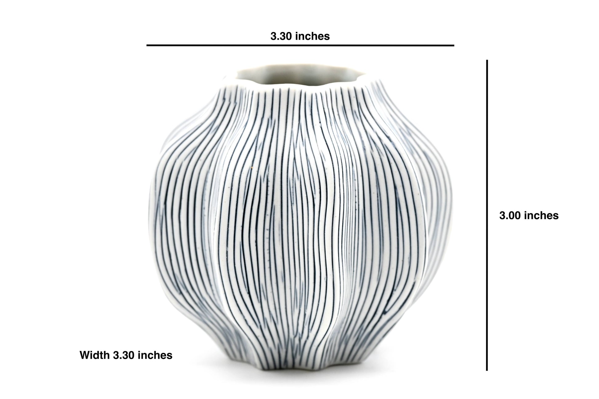 MAFA Blue Stripe Handcrafted Porcelain Vase - r. h. ballard shop & gallery