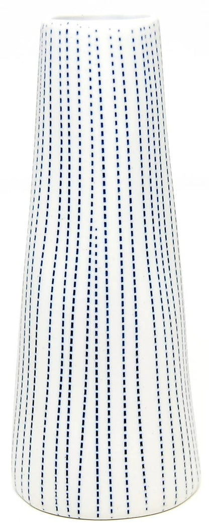Koza Blue and White Dots Porcelain Bud Vase - r. h. ballard shop & gallery