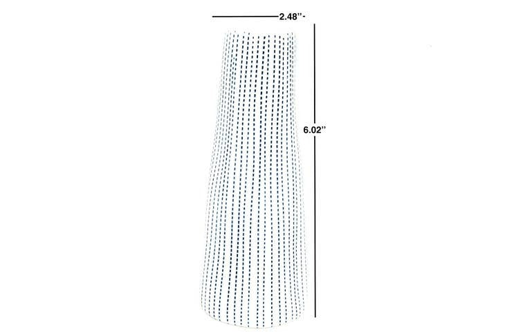 Koza Blue and White Dots Porcelain Bud Vase - r. h. ballard shop & gallery