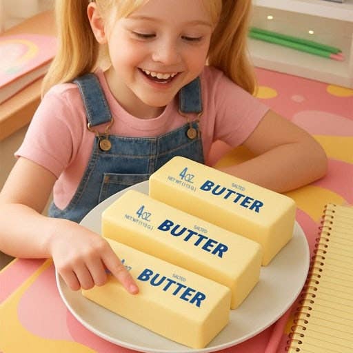 Butter Stress Ball – Soft & Slow-Rebound Squishy Toy - r. h. ballard shop & gallery