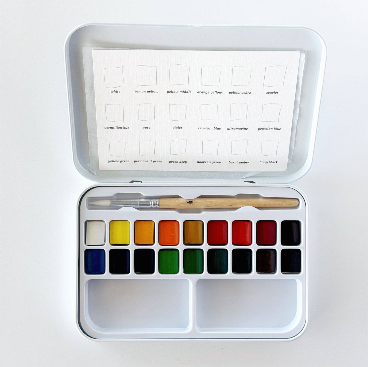 Watercolor Paint Set 18 Colors with Brush - r. h. ballard shop & gallery