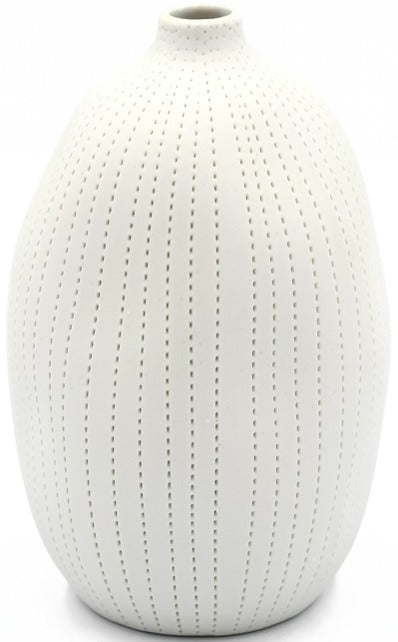 Gugu White Dot Large Porcelain Vase