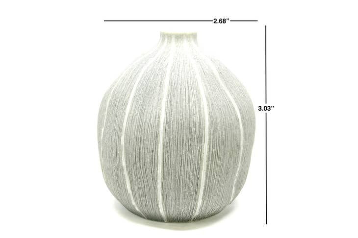Gugu Grey Small Porcelain Bud Vase