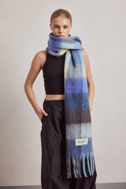 The Reykjavik Scarf - 100% Recycled - Blue Yellow