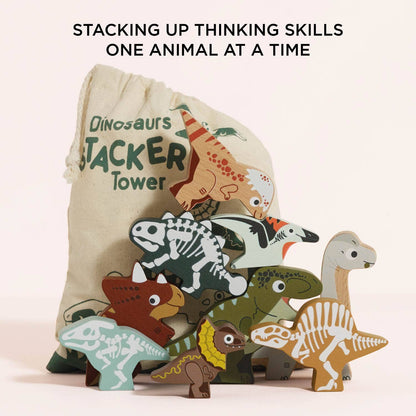 Stacking Dinosaurs with Bag - r. h. ballard shop & gallery