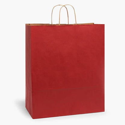 Recycled Kraft Color Paper Retail Shopping Bags: Black / 100 Pack / Queen 16x6x19.25" - r. h. ballard shop & gallery