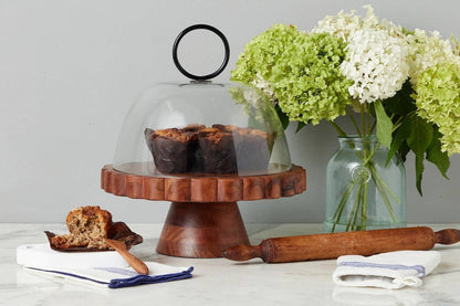 Natural Scalloped Cake Stand - r. h. ballard shop & gallery