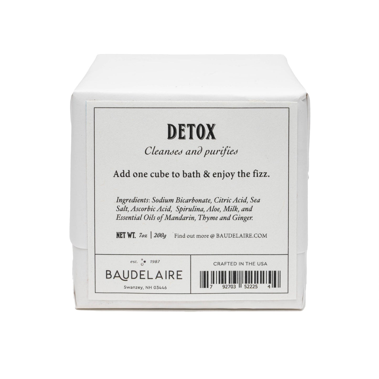 Detox Effervescent Cube 7oz - r. h. ballard shop & gallery
