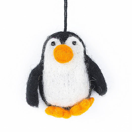 Handmade Felt Christmas Baby Penguin Black Decoration: Black