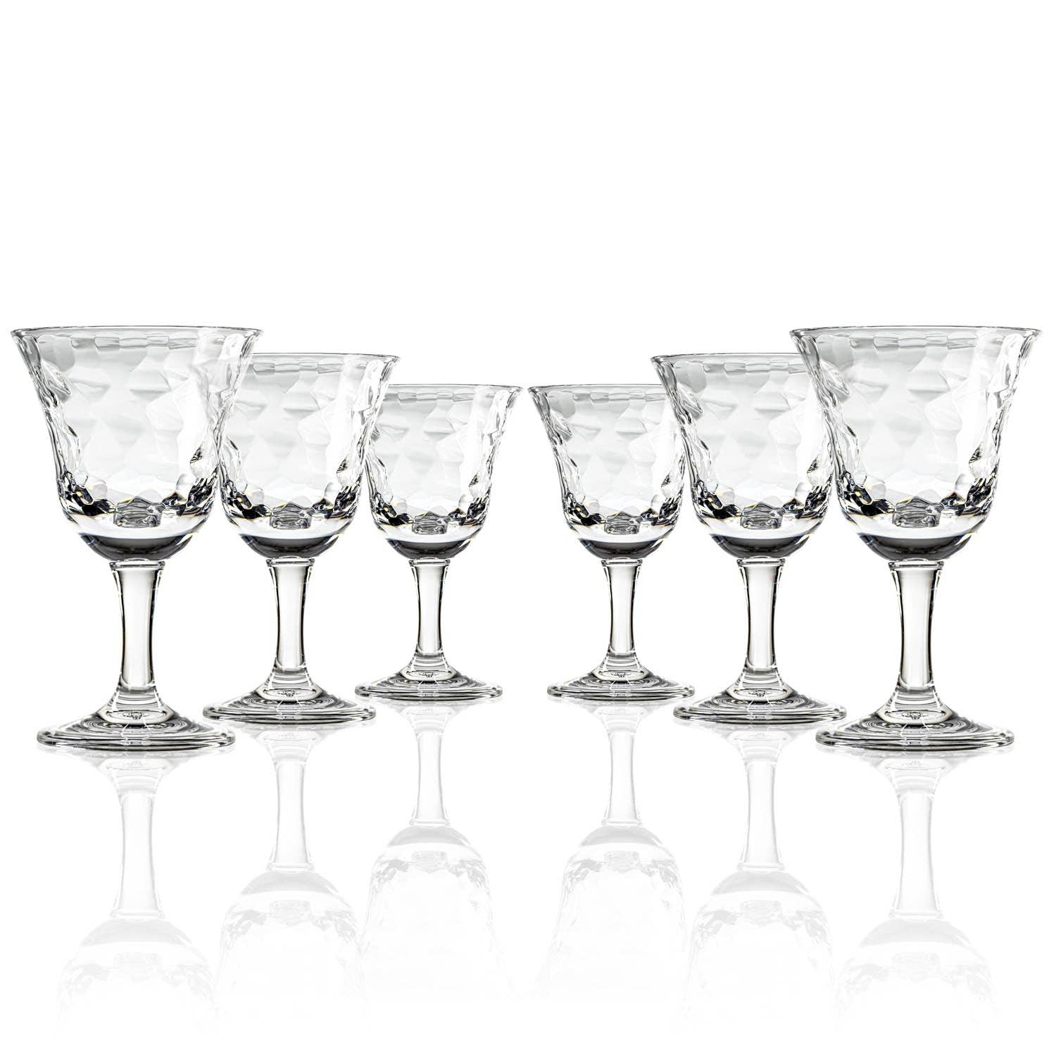 Cascade 12oz Clear Acrylic Wine Stemware | Set of 6: 12oz / Clear / Wine - r. h. ballard shop & gallery