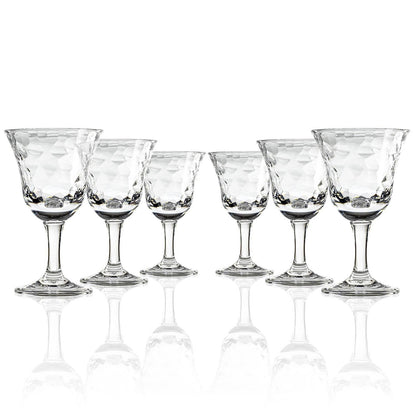Cascade 12oz Clear Acrylic Wine Stemware | Set of 6: 12oz / Clear / Wine - r. h. ballard shop & gallery
