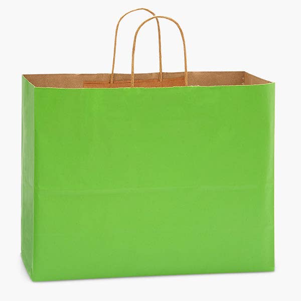 Recycled Kraft Color Paper Retail Shopping Bags: Black / 100 Pack / Rose 5.5x3.25x8.375" - r. h. ballard shop & gallery