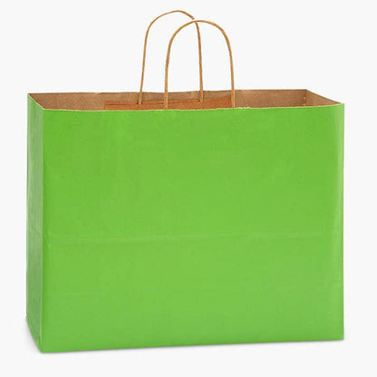 Recycled Kraft Color Paper Retail Shopping Bags: Black / 100 Pack / Cub 8x4.75x10.5" - r. h. ballard shop & gallery