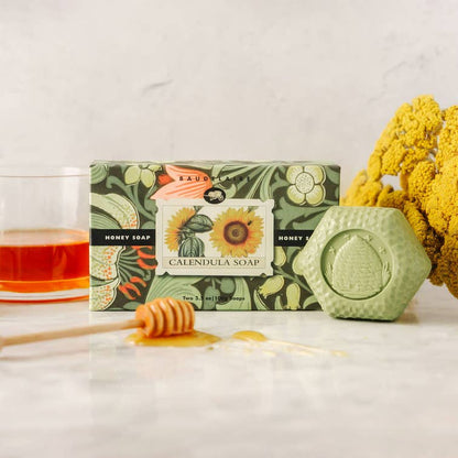 Calendula Honey Soap Hex Box 3.5oz