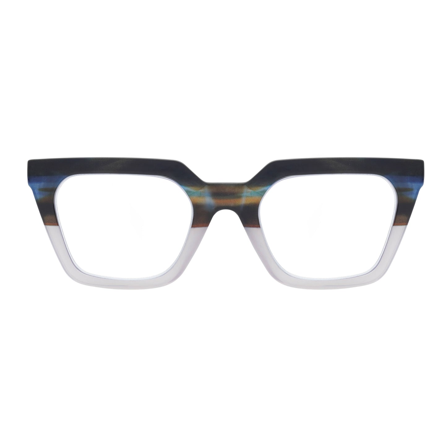 CAMILLE | Striped Blue | Ivory: 2.00