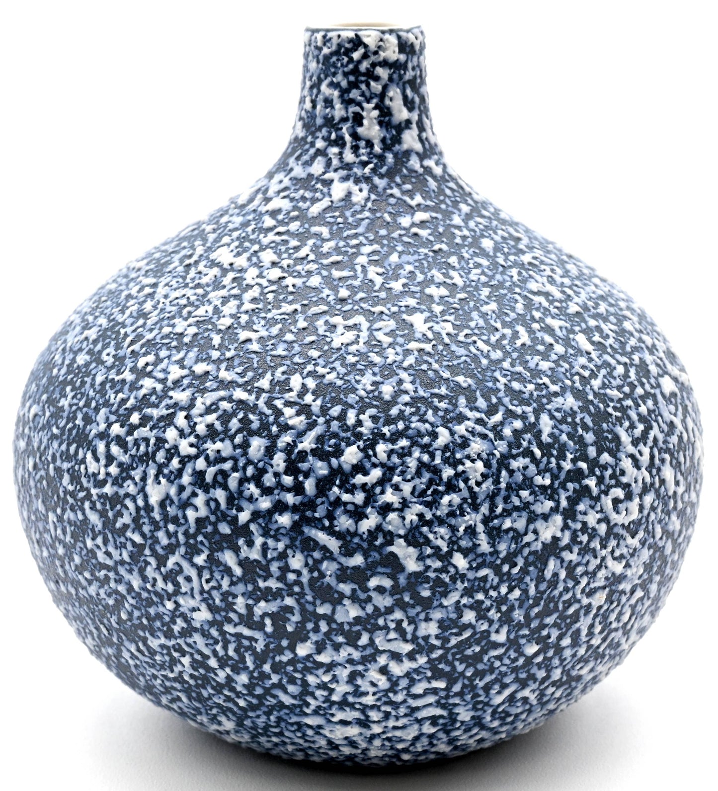 CONGO Blue Texture Handcrafted Porcelain Bud Vase - r. h. ballard shop & gallery
