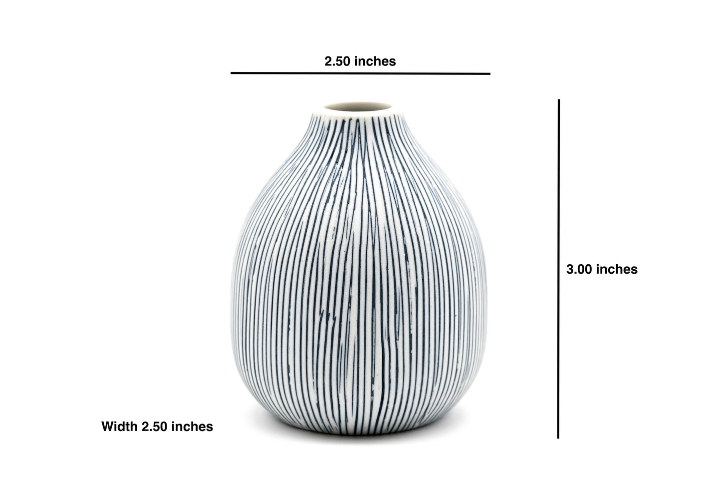 432W27 ADAM MINI M - Handcrafted Porcelain Bud Vase - r. h. ballard shop & gallery