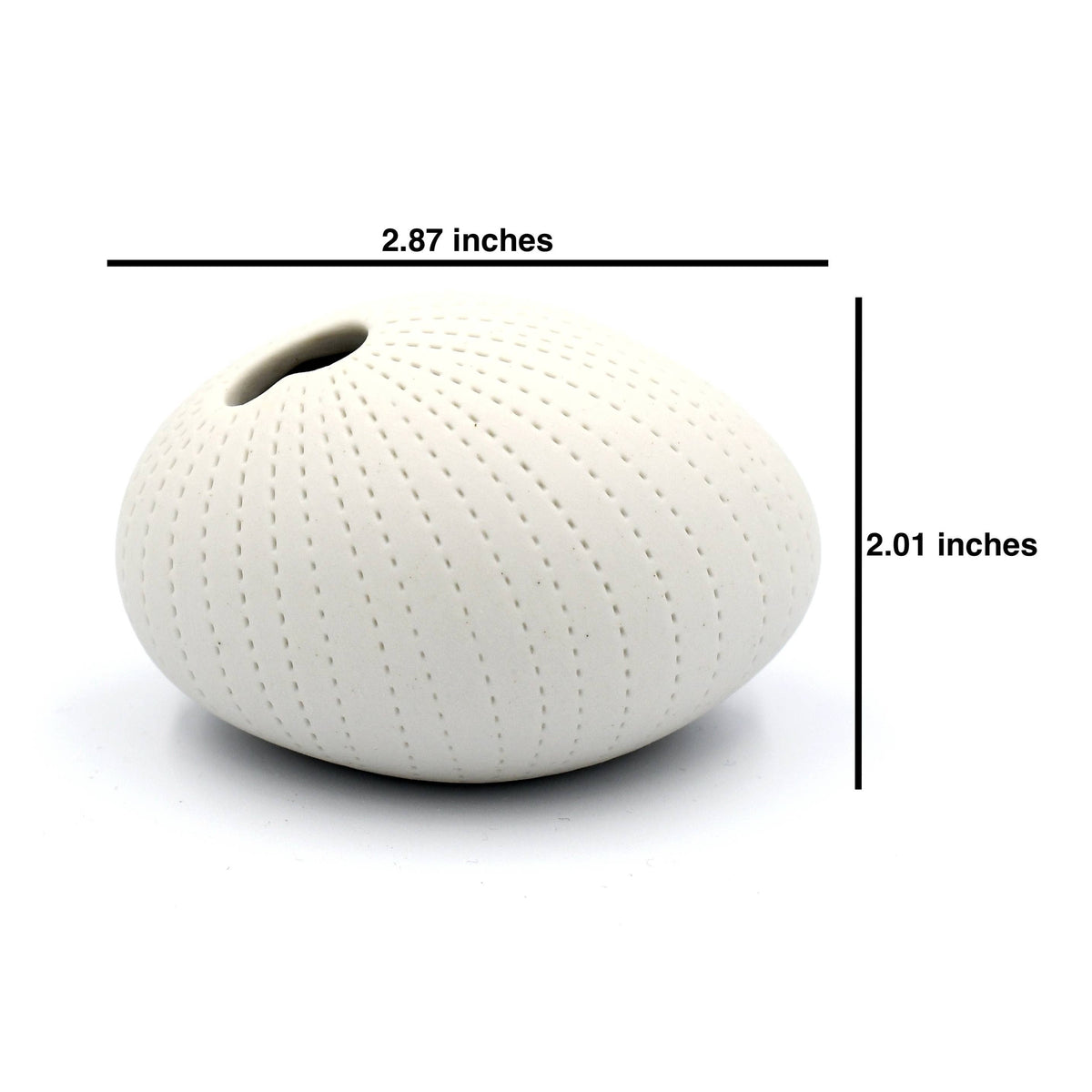 159WH13 PEBBLE MINI S-Handcrafted Porcelain Bud Vase