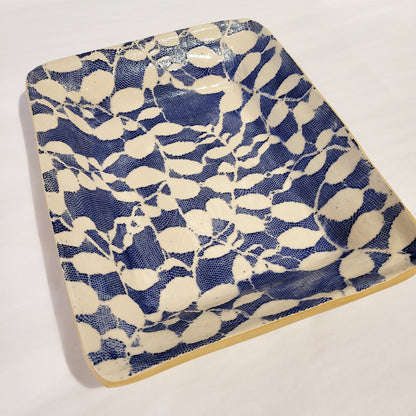 Terrafirma Ceramics - Small Party Platter Aspen Cobalt 10”