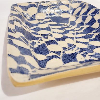 Terrafirma Ceramics - Small Party Platter Aspen Cobalt 10”