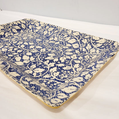 Terrafirma Ceramics - Large Party Platter Arcadia Cobalt 17”