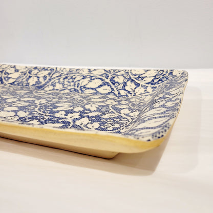 Terrafirma Ceramics - Large Party Platter Arcadia Cobalt 17”