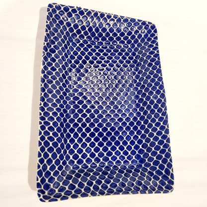 Terrafirma Ceramics - Medium Party Platter Taj Cobalt 13”