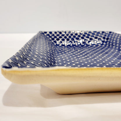 Terrafirma Ceramics - Medium Party Platter Taj Cobalt 13”