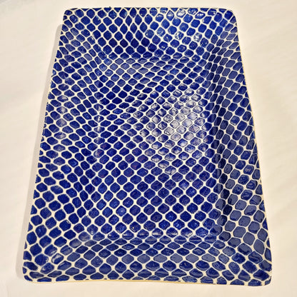 Terrafirma Ceramics - Medium Party Platter Taj Cobalt 13”