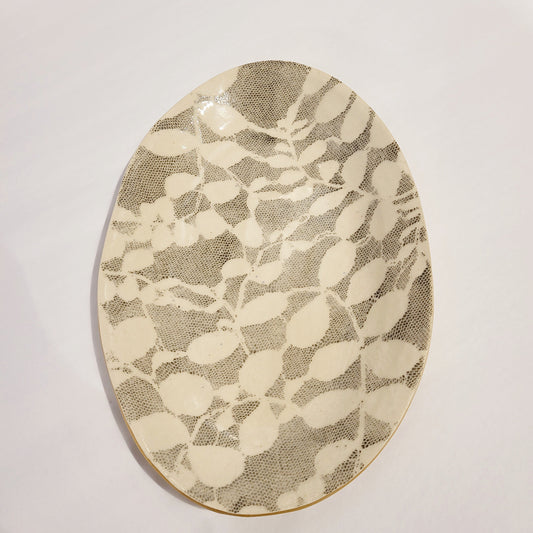 Terrafirma Ceramics- Petite Oval Aspen Charcoal