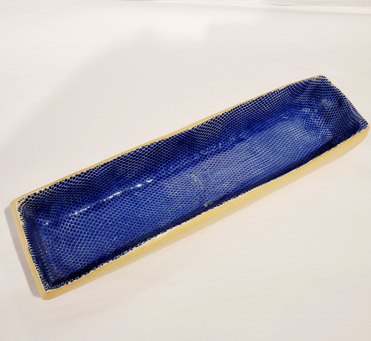 Terrafirma Ceramics - Cobalt Honeycomb Bread Canoe