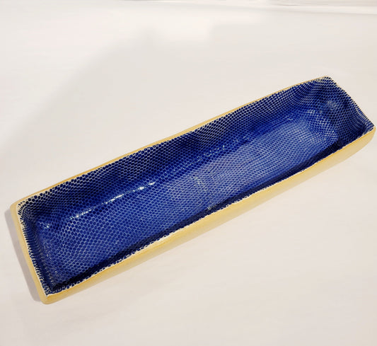 Terrafirma Ceramics - Cobalt Honeycomb Bread Canoe
